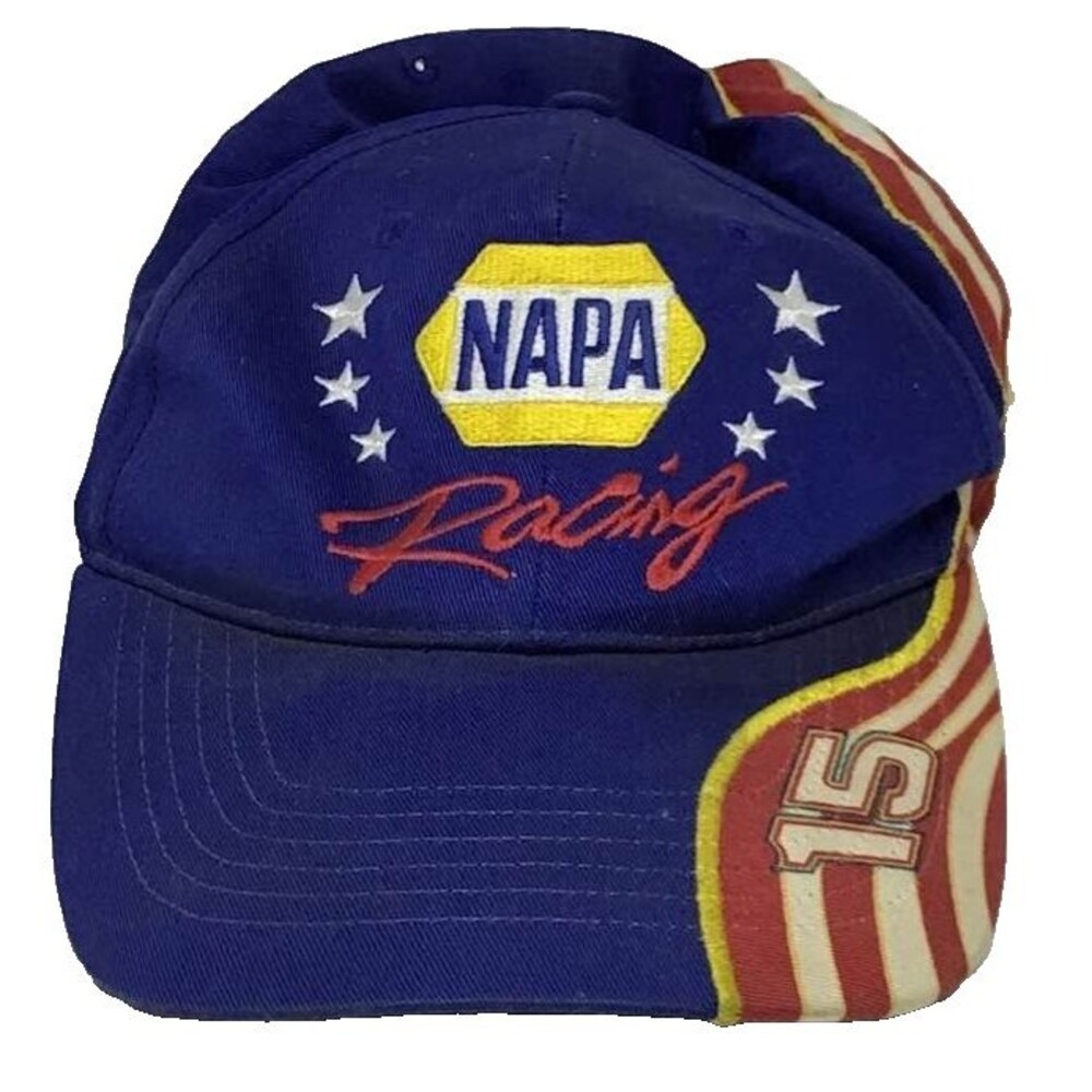 NAPA Auto Parts Michael Waltrip #15 Racing Cap Hat USA Red White Blue NEW